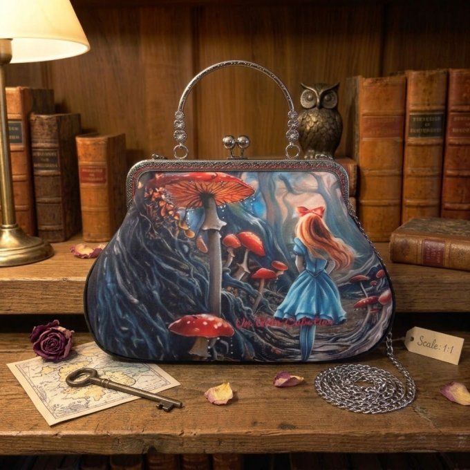 Sac à main « Alice au Pays des Songes » — Pièce unique