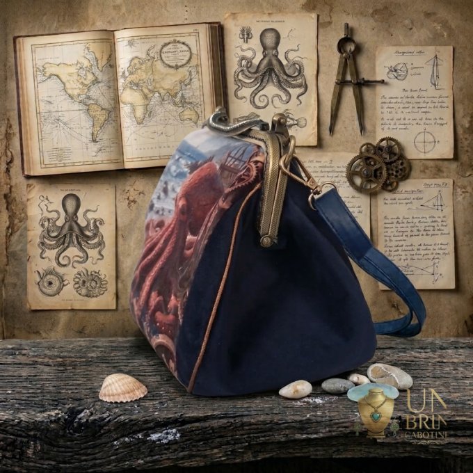 Sac à main « Kraken & Abysses » — Pièce unique