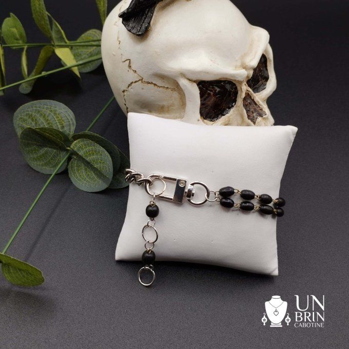 Bracelet chapelet squelette 