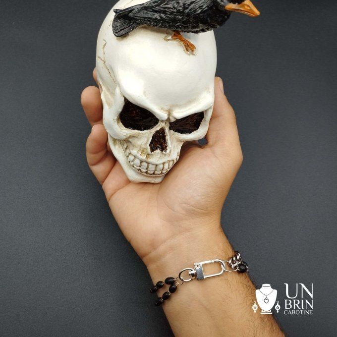 Bracelet chapelet squelette 