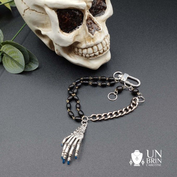 Bracelet chapelet squelette 