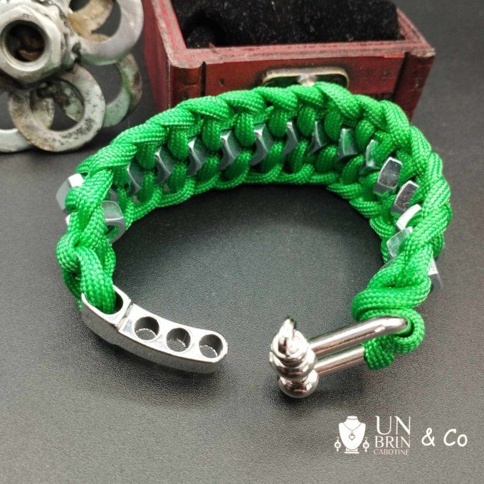 Bracelet paracorde vert