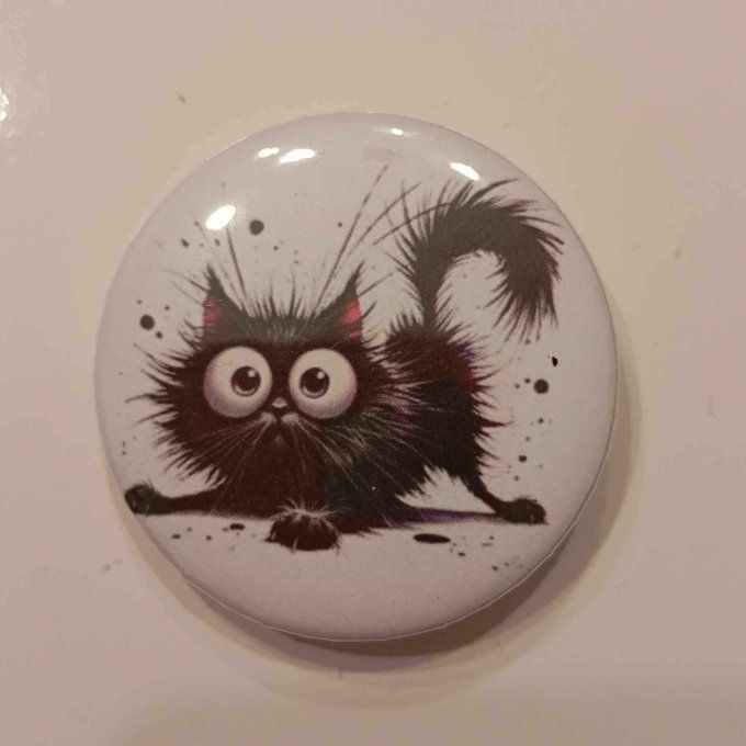 Badges chats noirs