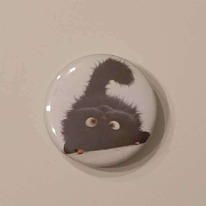 Badges chats noirs