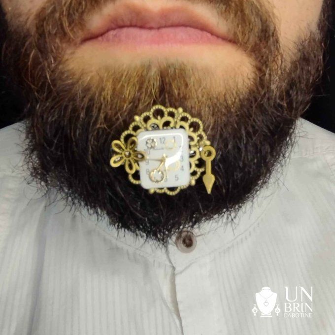 Bijou de barbe bronze