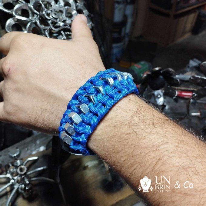 Bracelet paracorde bleu