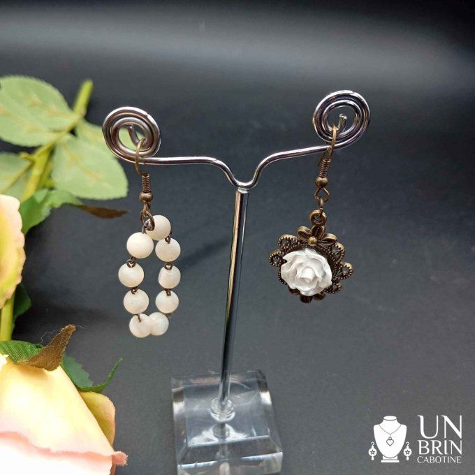 Boucles d'oreilles  asymétriques  