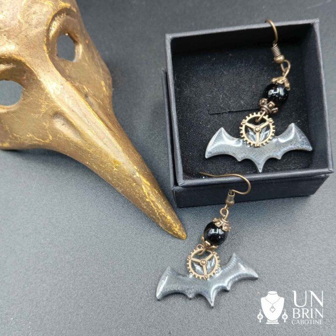 Boucles d'oreilles chauves-souris
