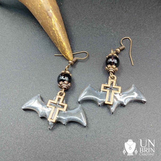 Boucles d'oreilles chauves-souris 