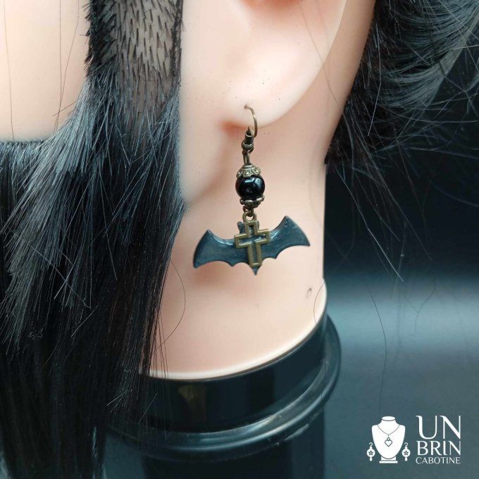 Boucles d'oreilles chauves-souris 