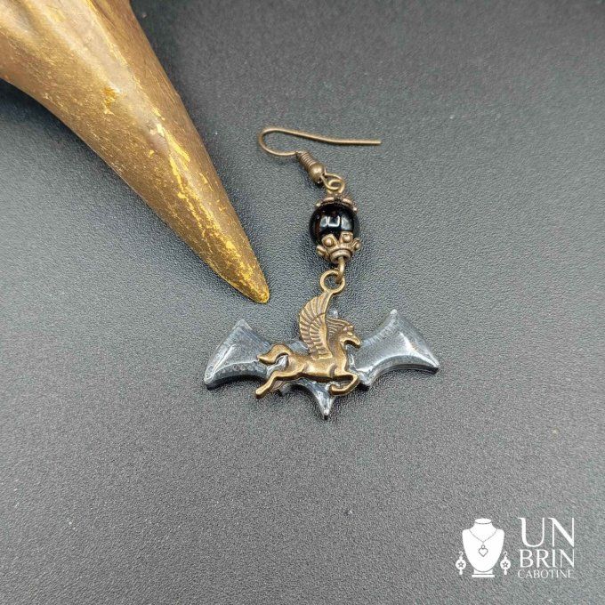 Boucle d'oreille chauve-souris  
