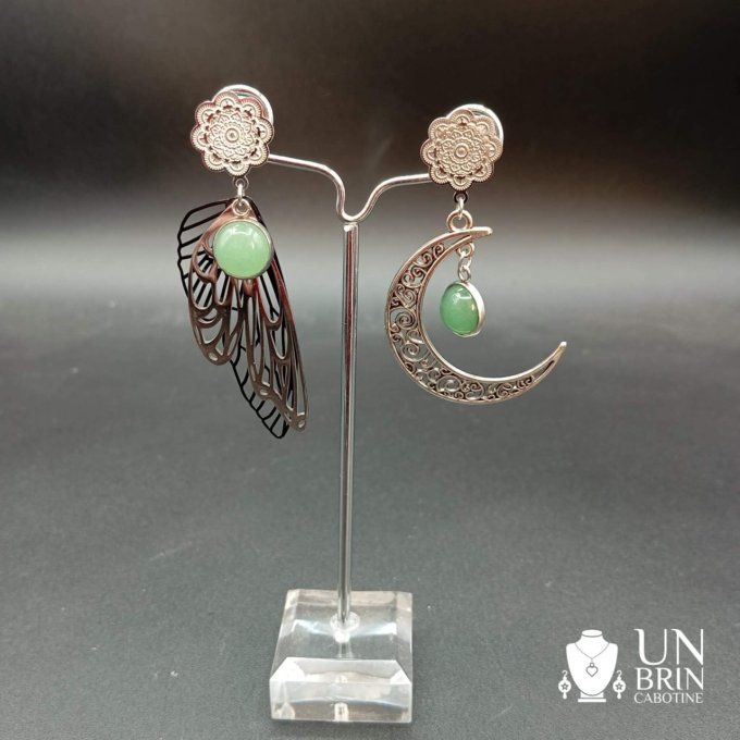 Boucles d'oreilles  asymétriques