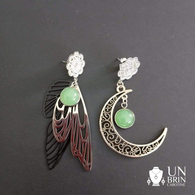 Boucles d'oreilles  asymétriques