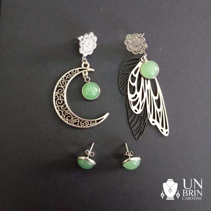 Boucles d'oreilles  asymétriques