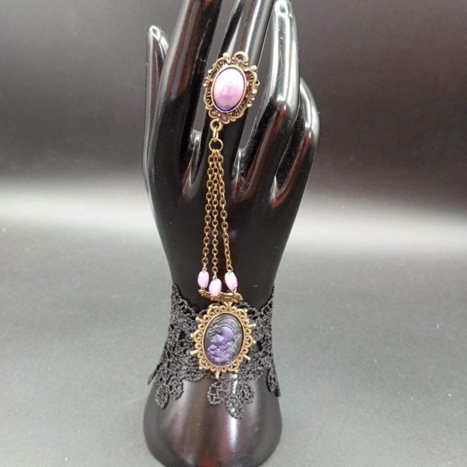 Bague bracelet et son camée