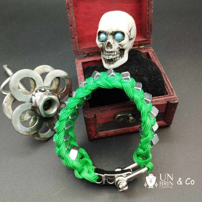 Bracelet paracorde vert