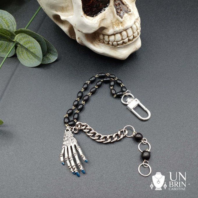 Bracelet chapelet squelette 