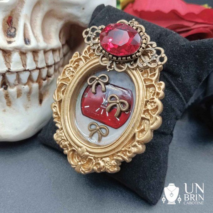 Broche cadre baroque