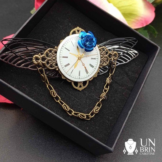 Broche baroque steampunk  