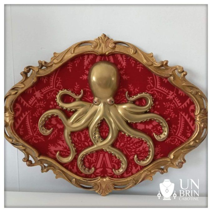 Cadre Kraken Or en 3 D