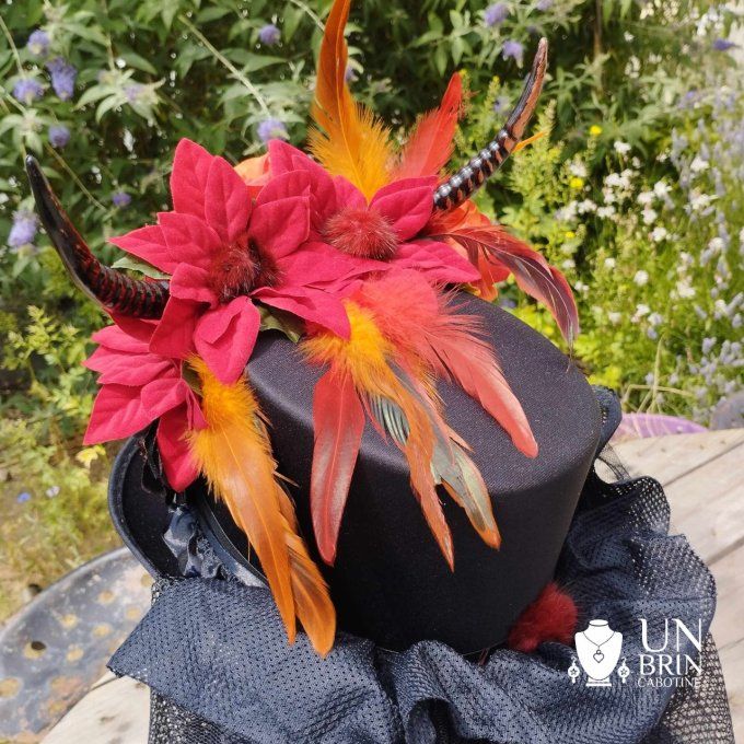 Chapeau steampunk, le cornu