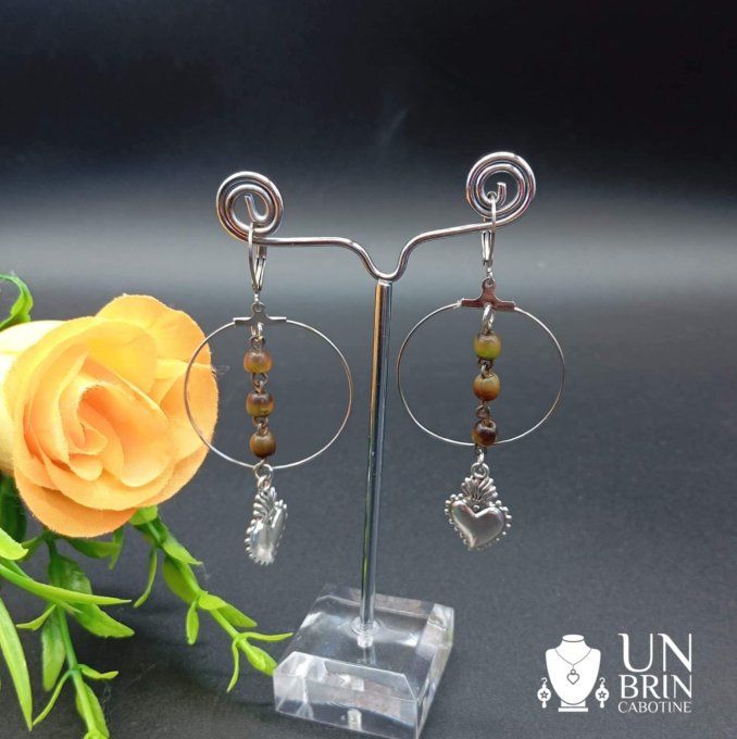 Boucles d'oreilles  créoles