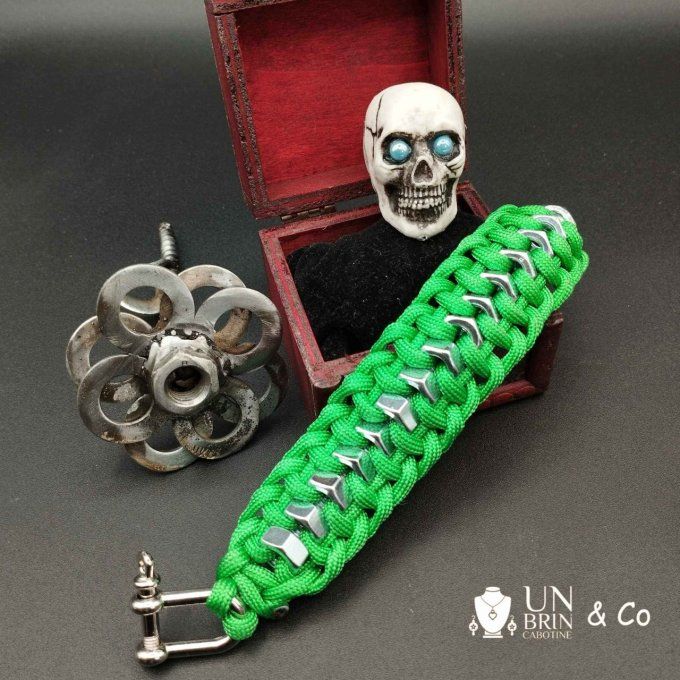 Bracelet paracorde vert