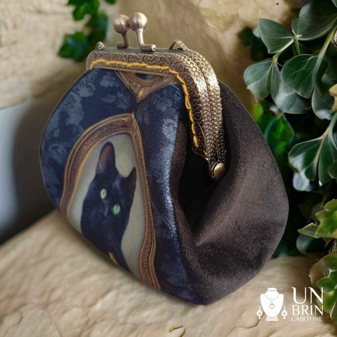 Porte monnaie chat noir