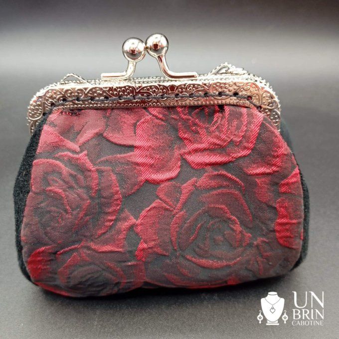 Porte monnaie roses rouges