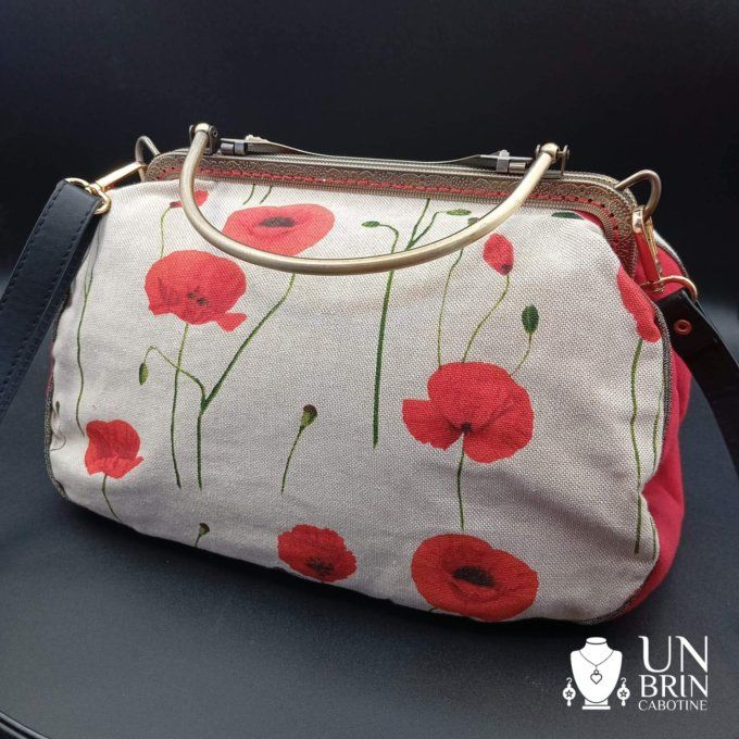 Sac XL coquelicots