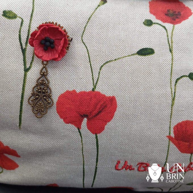 Sac XL coquelicots