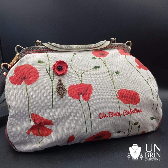 Sac XL coquelicots