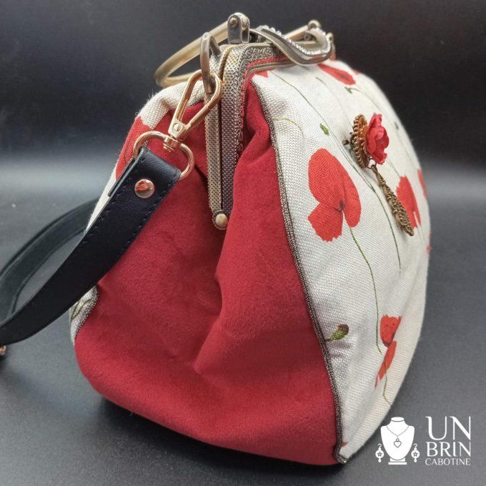 Sac XL coquelicots